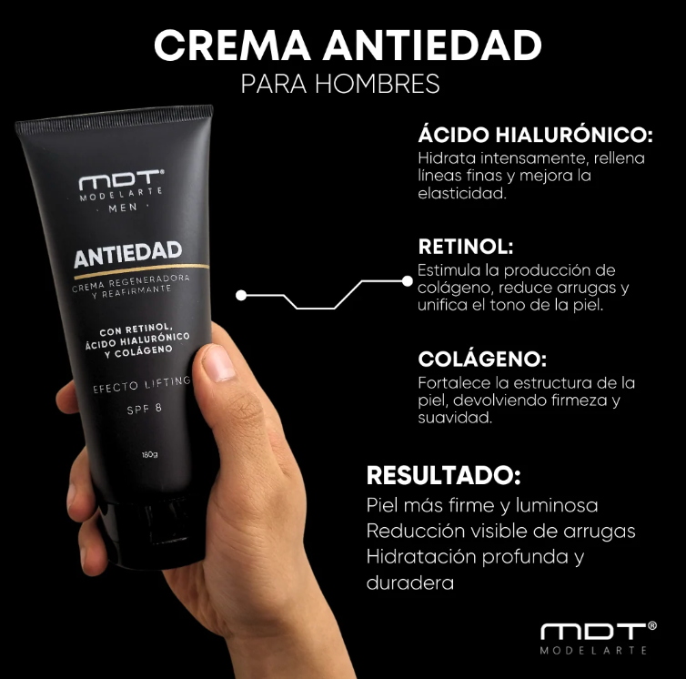 CREMA ANTIEDAD MDT MEN™ -💯 REJUVENECE AL INSTANTE 💯