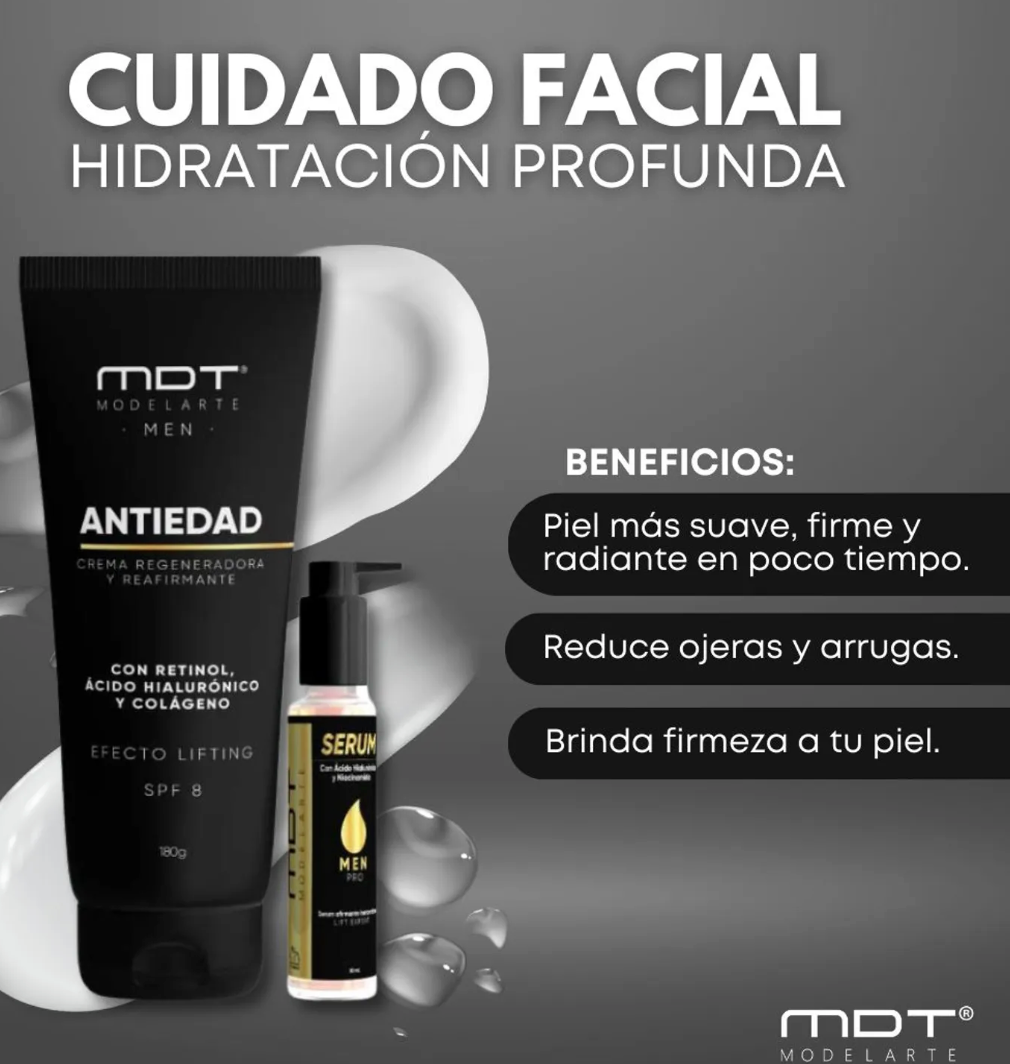 CREMA ANTIEDAD MDT MEN™ -💯 REJUVENECE AL INSTANTE 💯
