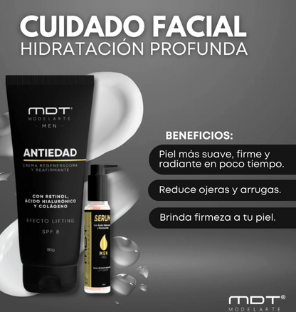 CREMA ANTIEDAD MDT MEN™ -💯 REJUVENECE AL INSTANTE 💯