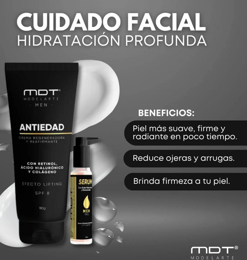 CREMA ANTIEDAD MDT MEN™ -💯 REJUVENECE AL INSTANTE 💯